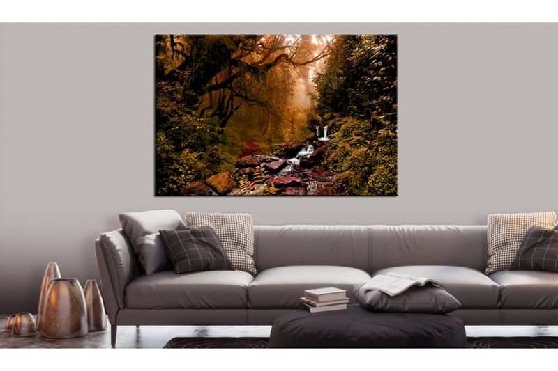 Billede Autumn Waterfall 90x60 - Artgeist sp. z o. o. - Boligtilbehør - Billeder & kunst - Billeder på lærred