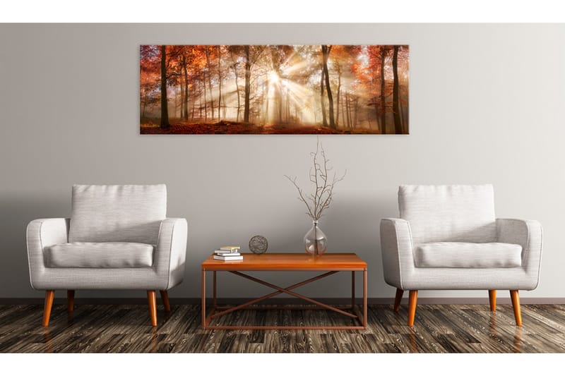 Billede - Autumnal Dawn 135x45 - Artgeist sp. z o. o. - Boligtilbehør - Billeder & kunst - Billeder på lærred