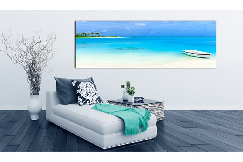 Billede Azure Paradise 120x40 - Artgeist sp. z o. o. - Boligtilbehør - Billeder & kunst - Billeder på lærred