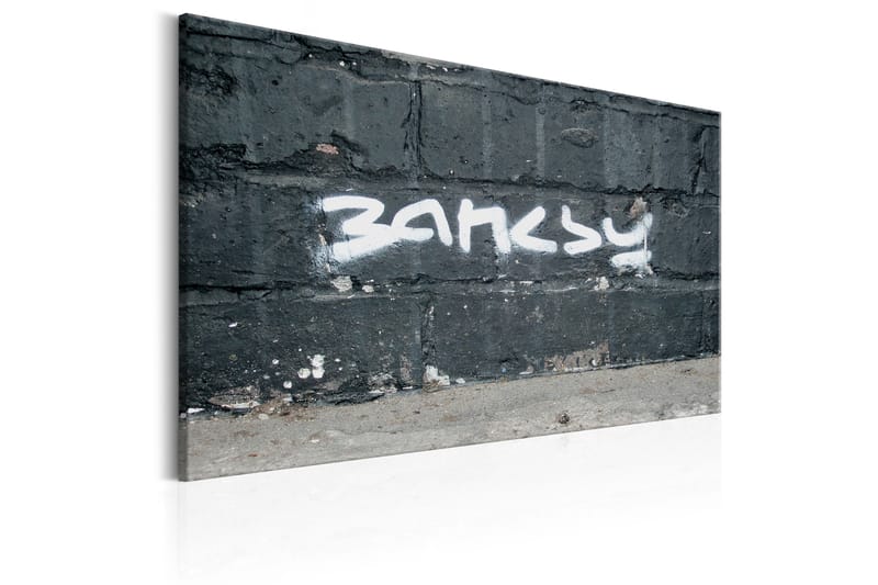 Billede Banksy Signature 120x80 - Artgeist sp. z o. o. - Boligtilbehør - Billeder & kunst - Billeder på lærred