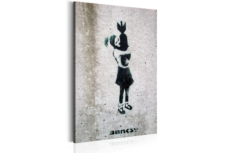 Billede Bomb Hugger By Banksy 60x90 - Artgeist sp. z o. o. - Boligtilbehør - Billeder & kunst - Billeder på lærred