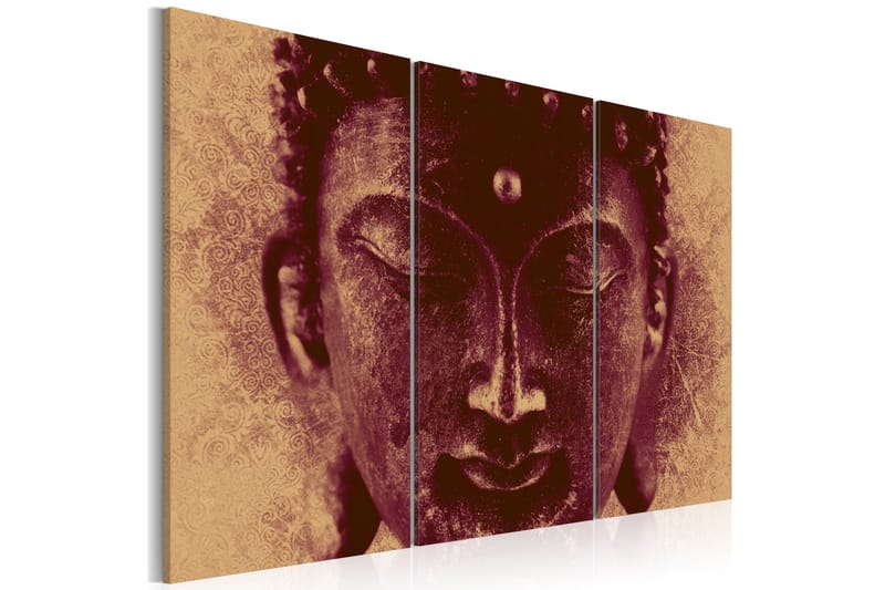 Billede Buddha-ansigt 90x60 - Artgeist sp. z o. o. - Boligtilbehør - Billeder & kunst - Billeder på lærred