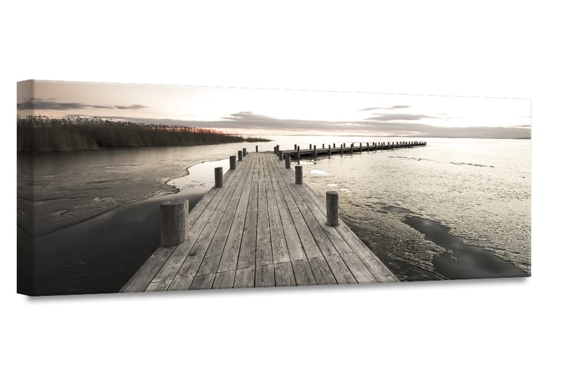 Billede Canvas Jetty5 - 60x150 cm - Boligtilbehør - Billeder & kunst - Billeder på lærred