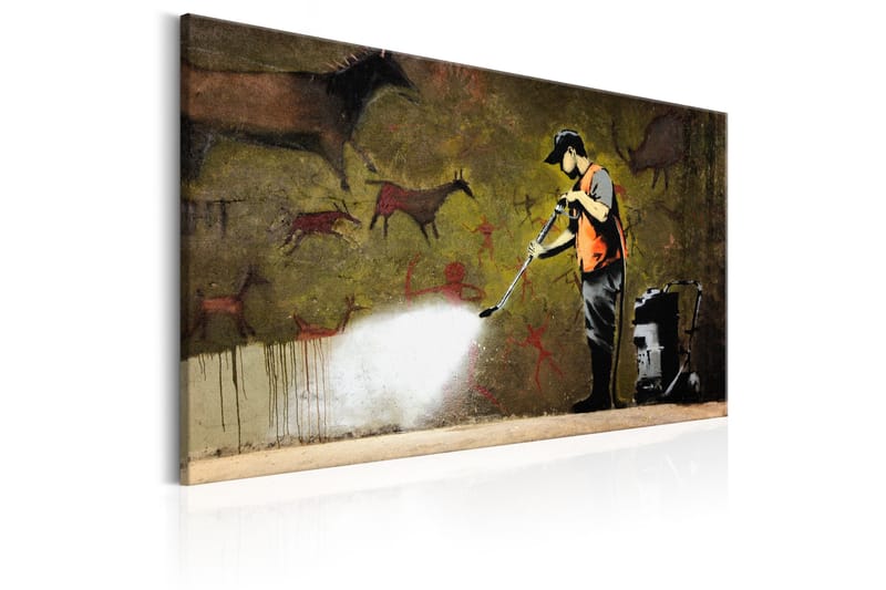 Billede Cave Painting by Banksy 120x80 - Artgeist sp. z o. o. - Boligtilbehør - Billeder & kunst - Billeder på lærred