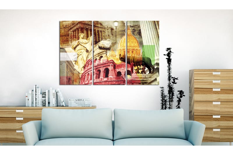 Billede Charming Rome Triptych 60x40 - Artgeist sp. z o. o. - Boligtilbehør - Billeder & kunst - Billeder på lærred