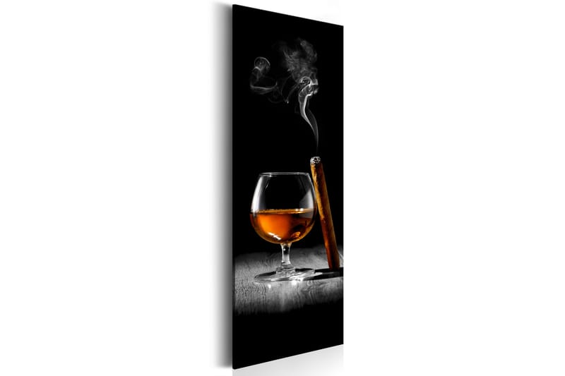 Billede Cigar and Cogniac 40x120 - Artgeist sp. z o. o. - Boligtilbehør - Billeder & kunst - Billeder på lærred