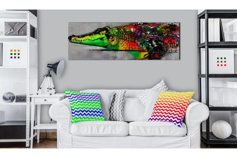 Billede Colourful Beast 120x40 - Artgeist sp. z o. o. - Boligtilbehør - Billeder & kunst - Billeder på lærred