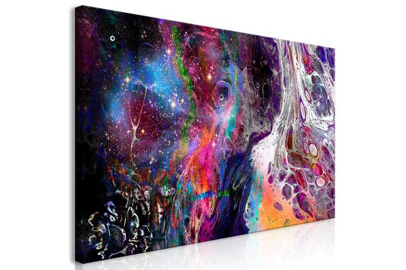 Billede Colourful Galaxy (1 del) Bred 120x60 - Artgeist sp. z o. o. - Boligtilbehør - Billeder & kunst - Billeder på lærred