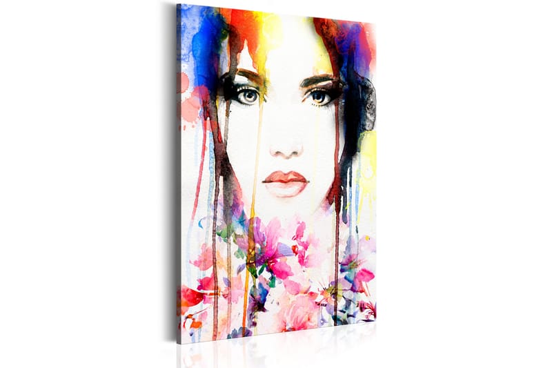 Billede Colourful Lady 60x90 - Artgeist sp. z o. o. - Boligtilbehør - Billeder & kunst - Billeder på lærred