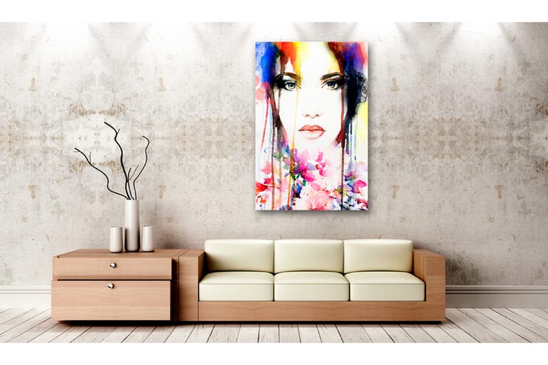 Billede Colourful Lady 60x90 - Artgeist sp. z o. o. - Boligtilbehør - Billeder & kunst - Billeder på lærred