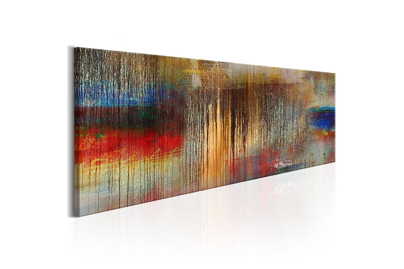 Billede Colourful Rainstorm 120x40 - Artgeist sp. z o. o. - Boligtilbehør - Billeder & kunst - Billeder på lærred