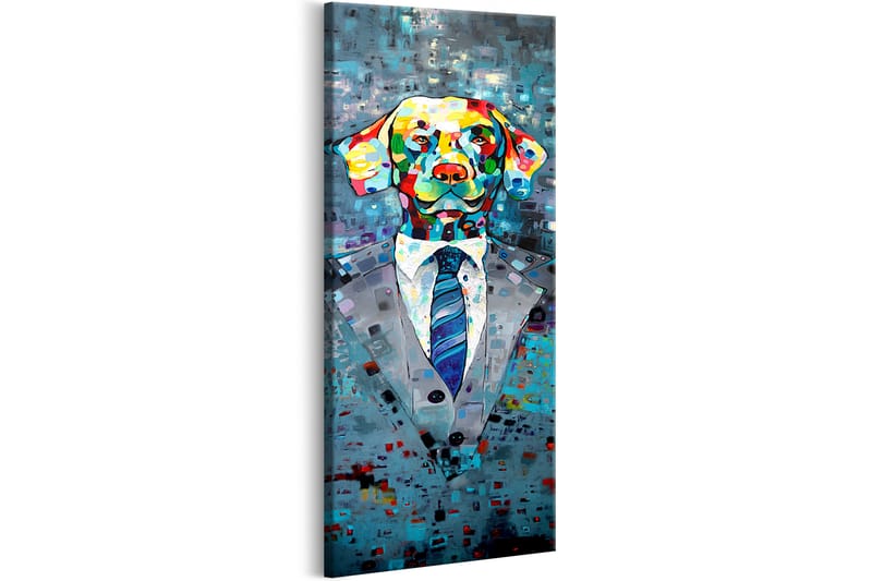 Billede Dog in a Suit 40x120 - Artgeist sp. z o. o. - Boligtilbehør - Billeder & kunst - Billeder på lærred