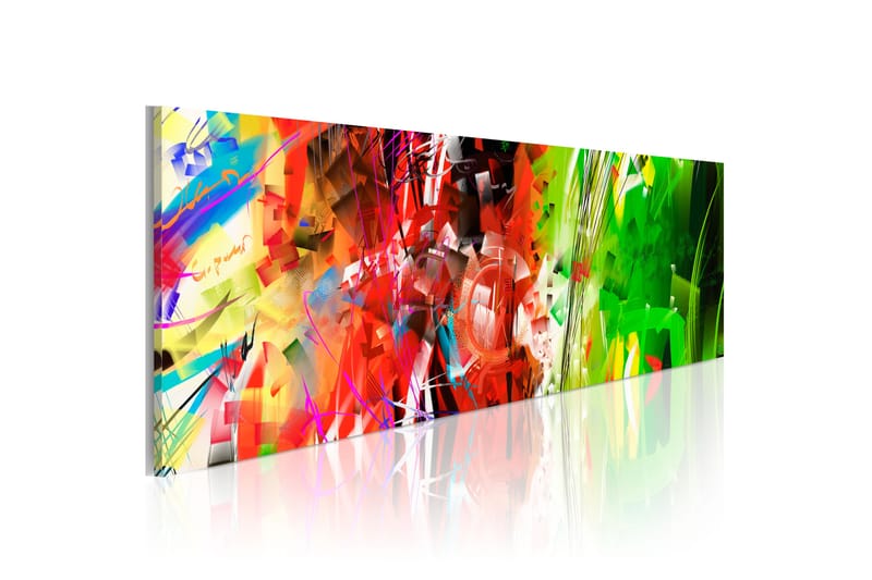 Billede Elementära Former 120x40 - Artgeist sp. z o. o. - Boligtilbehør - Billeder & kunst - Billeder på lærred