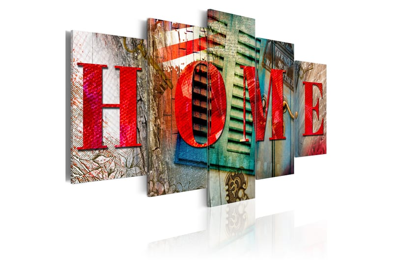 Billede Elements Of Home 200x100 - Artgeist sp. z o. o. - Boligtilbehør - Billeder & kunst - Billeder på lærred