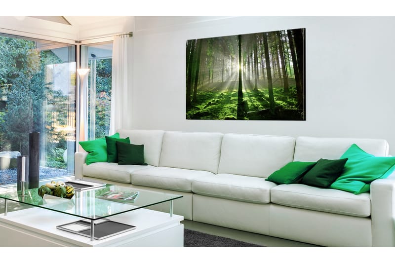 Billede Emerald Forest II 120x80 - Artgeist sp. z o. o. - Boligtilbehør - Billeder & kunst - Billeder på lærred