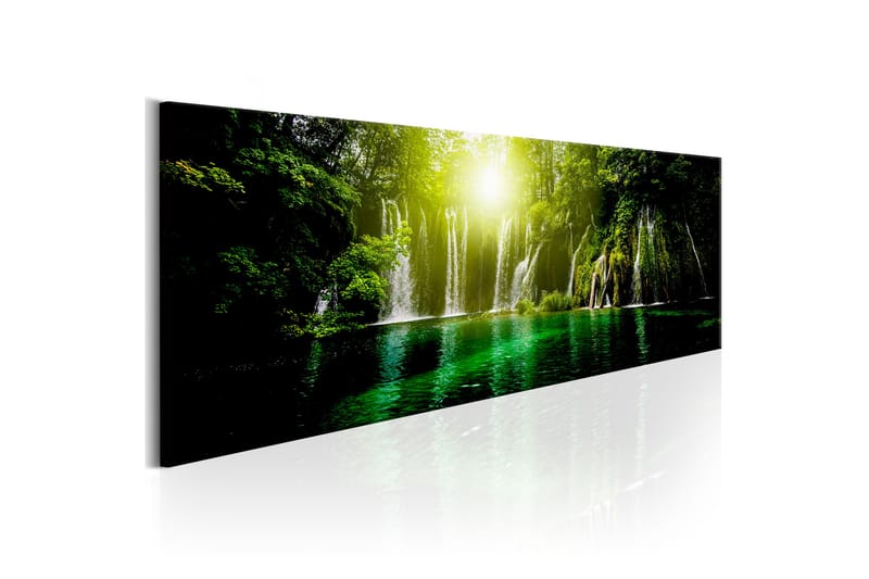 Billede Emerald Treasure 120x40 - Artgeist sp. z o. o. - Boligtilbehør - Billeder & kunst - Billeder på lærred