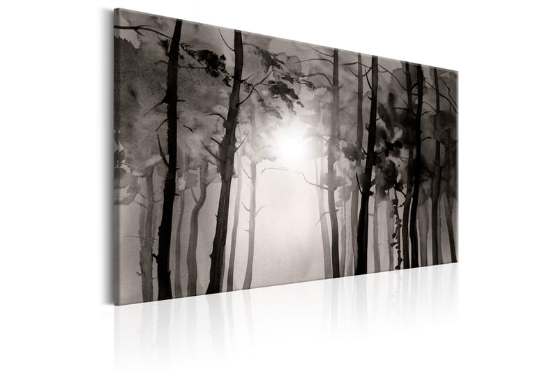 Billede Foggy Forest 120x80 - Artgeist sp. z o. o. - Boligtilbehør - Billeder & kunst - Billeder på lærred