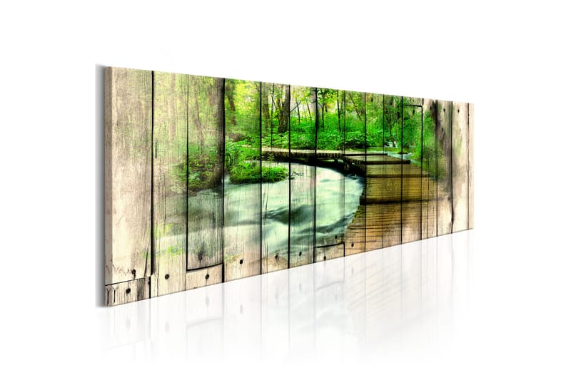 Billede Forestry Memories 120x40 - Artgeist sp. z o. o. - Boligtilbehør - Billeder & kunst - Billeder på lærred