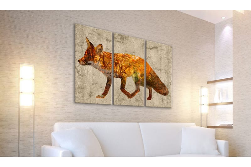 Billede Fox i The Wood 90x60 - Artgeist sp. z o. o. - Boligtilbehør - Billeder & kunst - Billeder på lærred