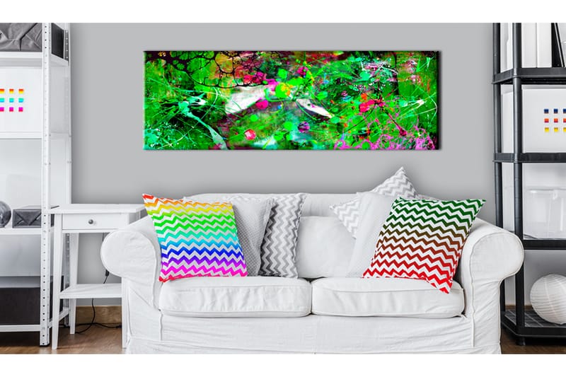 Billede Green Fantasy 120x40 - Artgeist sp. z o. o. - Boligtilbehør - Billeder & kunst - Billeder på lærred