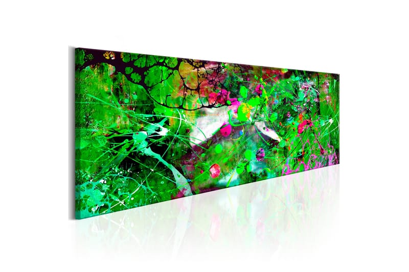 Billede Green Fantasy 120x40 - Artgeist sp. z o. o. - Boligtilbehør - Billeder & kunst - Billeder på lærred