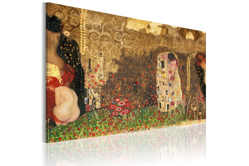 Billede Gustav Klimt inspiration 120x80 - Artgeist sp. z o. o. - Boligtilbehør - Billeder & kunst - Billeder på lærred