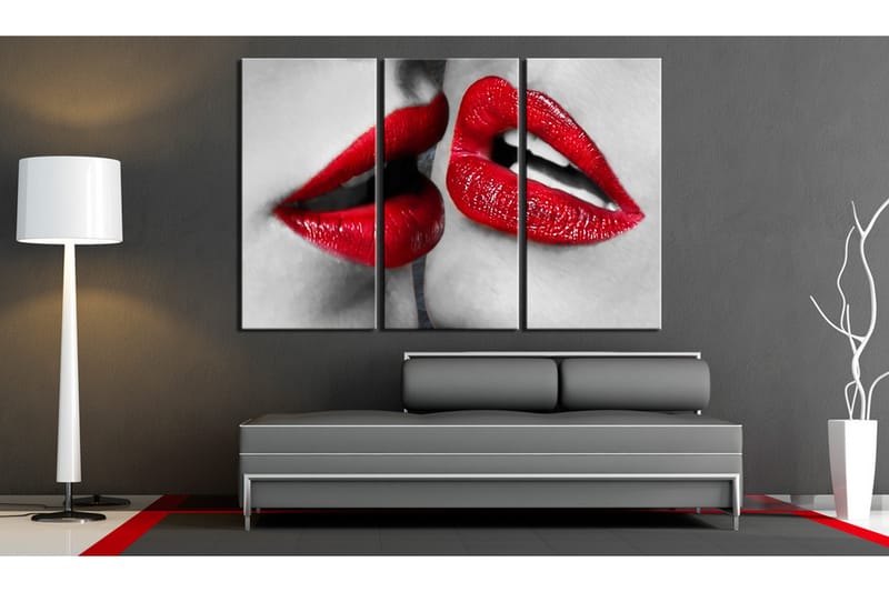 Billede Hot Lips 120x80 - Artgeist sp. z o. o. - Boligtilbehør - Billeder & kunst - Billeder på lærred