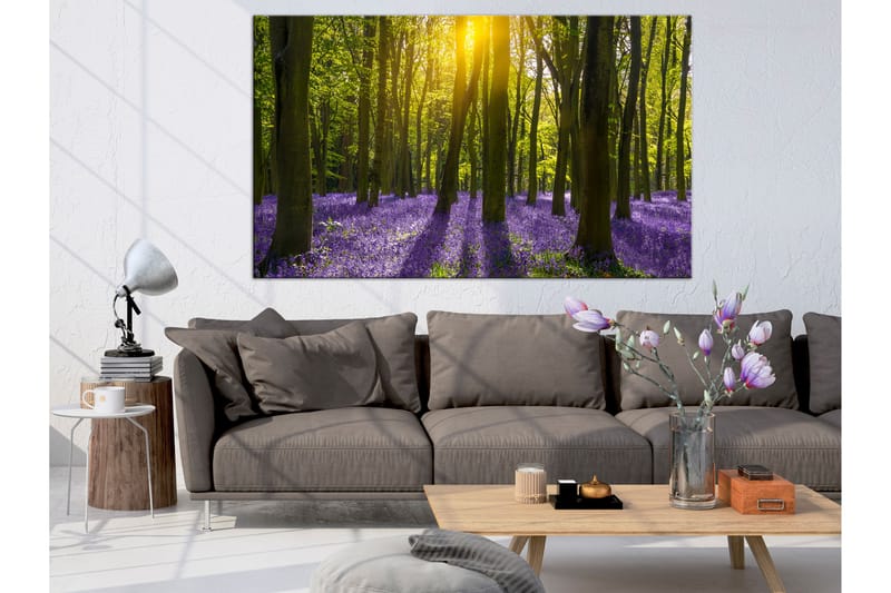 Billede Hyacinth Field (1 del) Smal 120x40 - Artgeist sp. z o. o. - Boligtilbehør - Billeder & kunst - Billeder på lærred