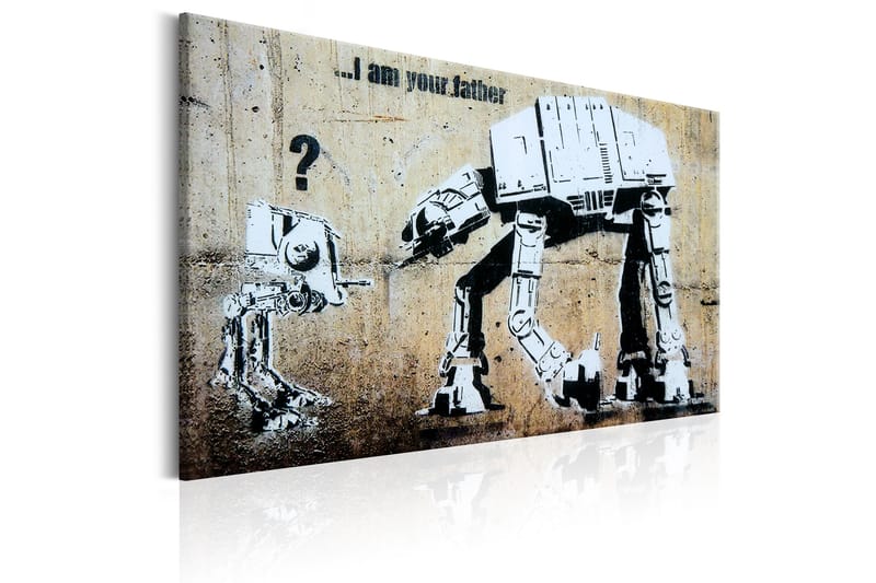 Billede I Am Your Father by Banksy 60x40 - Artgeist sp. z o. o. - Boligtilbehør - Billeder & kunst - Billeder på lærred