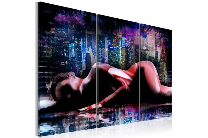 Billede Intimacy In The Big City 120x80 - Artgeist sp. z o. o. - Boligtilbehør - Billeder & kunst - Billeder på lærred