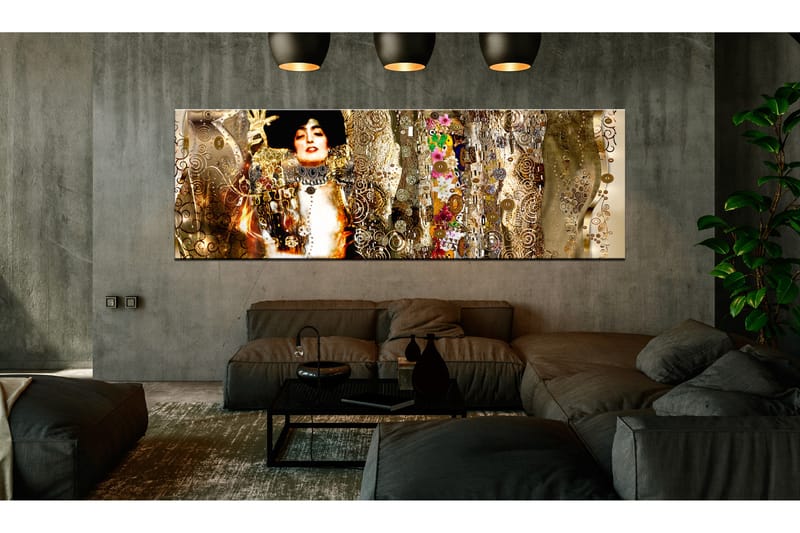 Billede Judith and Flowers (1 del) Smal 135x45 - Artgeist sp. z o. o. - Boligtilbehør - Billeder & kunst - Billeder på lærred