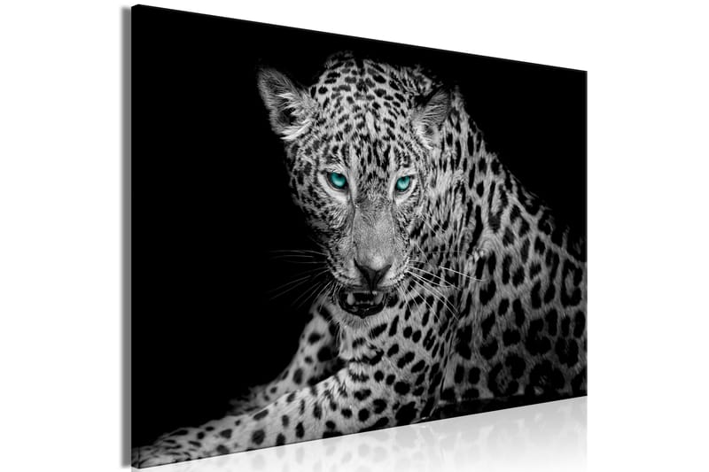 Billede Leopard Portrait (1 Del) Bred 90x60 - Artgeist sp. z o. o. - Boligtilbehør - Billeder & kunst - Billeder på lærred