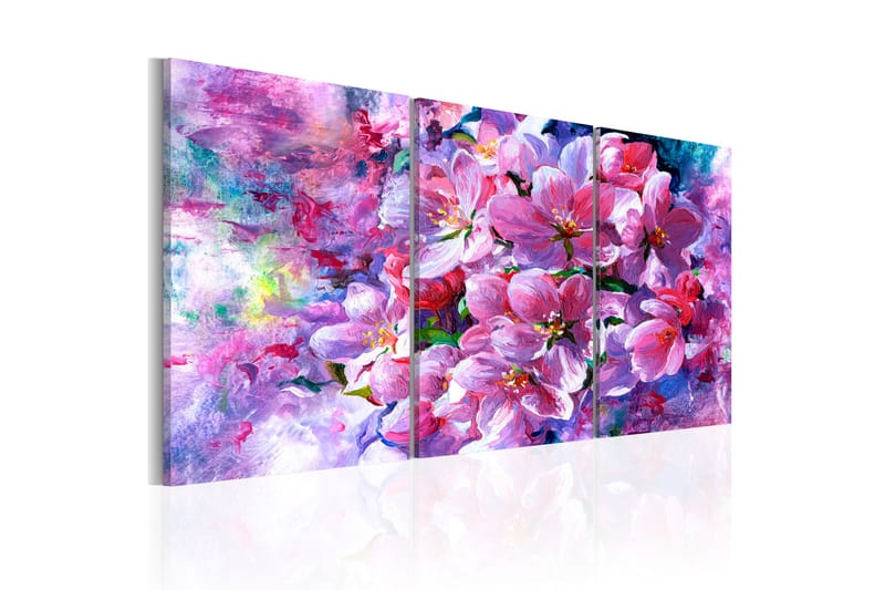 Billede lilla blomster 120x60 - Artgeist sp. z o. o. - Boligtilbehør - Billeder & kunst - Billeder på lærred