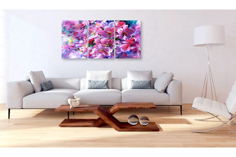 Billede lilla blomster 120x60 - Artgeist sp. z o. o. - Boligtilbehør - Billeder & kunst - Billeder på lærred