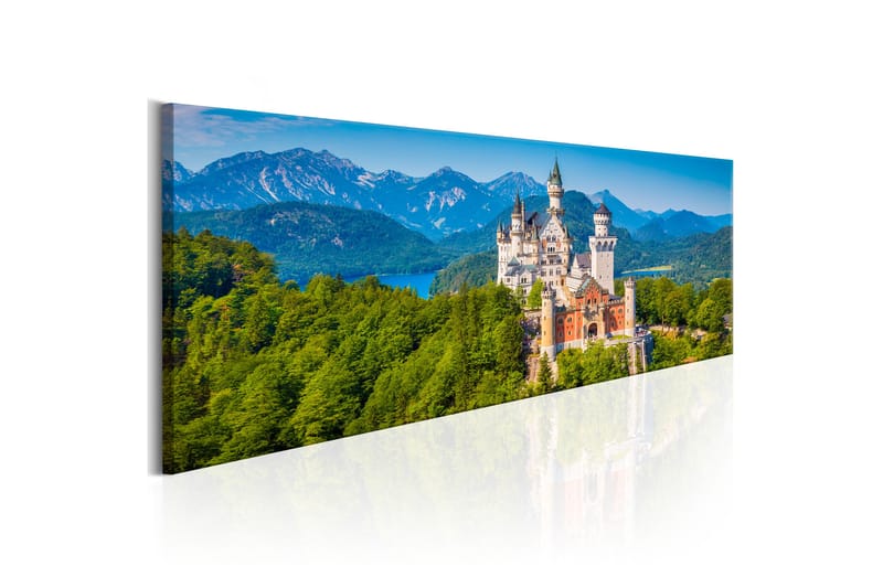 Billede Magiske steder: Neuschwanstein Slot 150x50 - Artgeist sp. z o. o. - Boligtilbehør - Billeder & kunst - Billeder på lærred