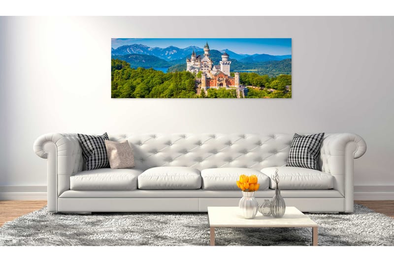 Billede Magiske steder: Neuschwanstein Slot 150x50 - Artgeist sp. z o. o. - Boligtilbehør - Billeder & kunst - Billeder på lærred