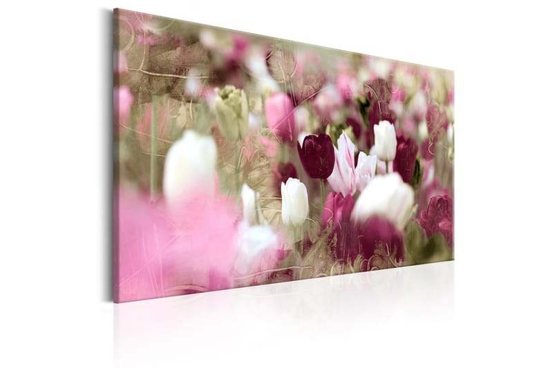 Billede Meadow of Tulips 120x80 - Artgeist sp. z o. o. - Boligtilbehør - Billeder & kunst - Billeder på lærred