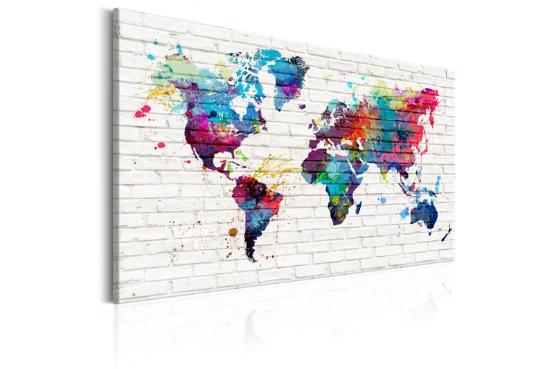 Billede Modern Style: Walls of the World 90x60 - Artgeist sp. z o. o. - Boligtilbehør - Billeder & kunst - Billeder på lærred