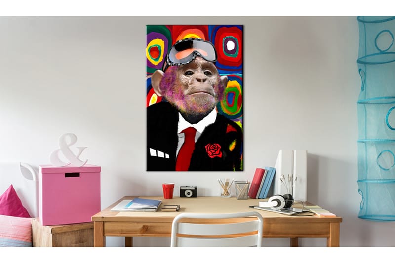 Billede Mr. Monkey 60x90 - Artgeist sp. z o. o. - Boligtilbehør - Billeder & kunst - Billeder på lærred