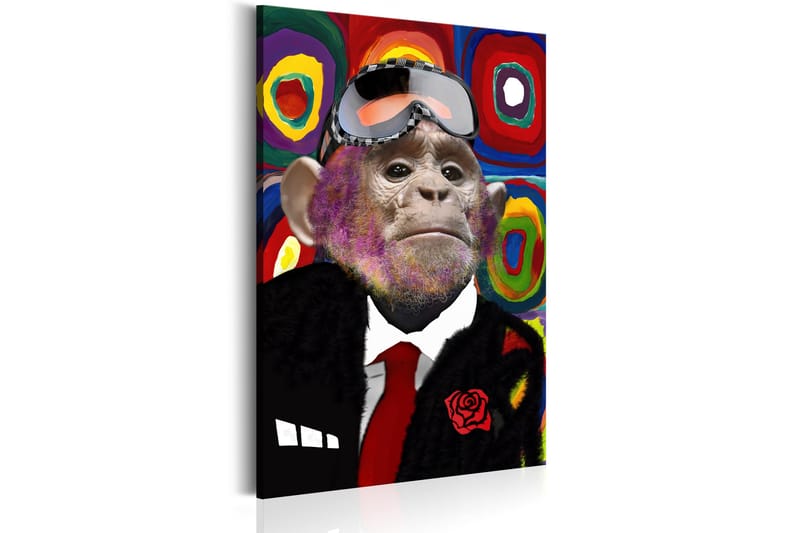 Billede Mr. Monkey 60x90 - Artgeist sp. z o. o. - Boligtilbehør - Billeder & kunst - Billeder på lærred