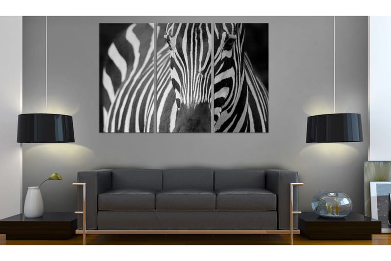 Billede Mrs Zebra 120x80 - Artgeist sp. z o. o. - Boligtilbehør - Billeder & kunst - Billeder på lærred