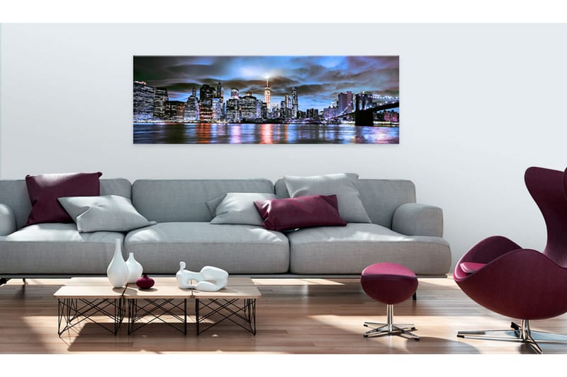 Billede NYC: City Lighthouse 120x40 - Artgeist sp. z o. o. - Boligtilbehør - Billeder & kunst - Billeder på lærred