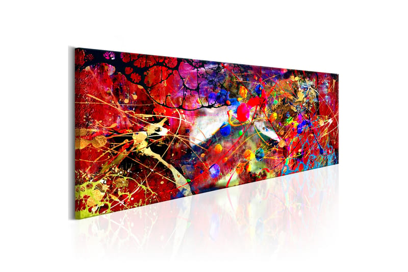 Billede Red Forest 120x40 - Artgeist sp. z o. o. - Boligtilbehør - Billeder & kunst - Billeder på lærred