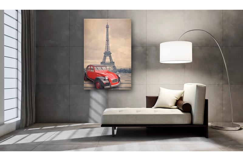 Billede Retro Paris 80x120 - Artgeist sp. z o. o. - Boligtilbehør - Billeder & kunst - Billeder på lærred