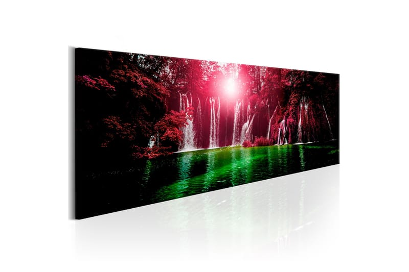 Billede Ruby Waterfalls 120x40 - Artgeist sp. z o. o. - Boligtilbehør - Billeder & kunst - Billeder på lærred