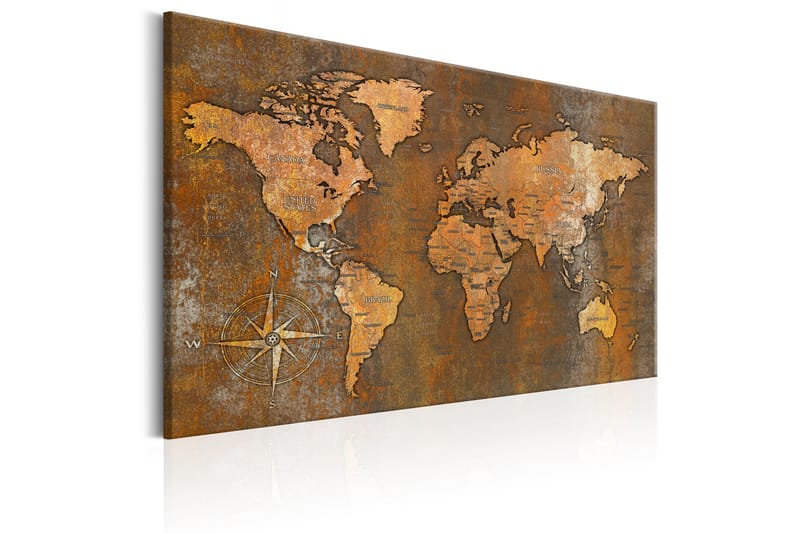 Billede Rusty World 120x80 - Artgeist sp. z o. o. - Boligtilbehør - Billeder & kunst - Billeder på lærred