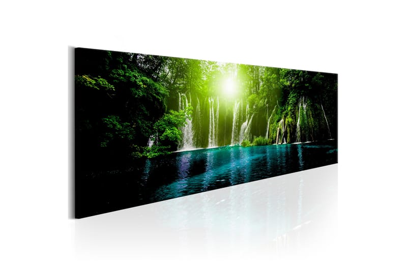 Billede Sapphire Lake 135x45 - Artgeist sp. z o. o. - Boligtilbehør - Billeder & kunst - Billeder på lærred