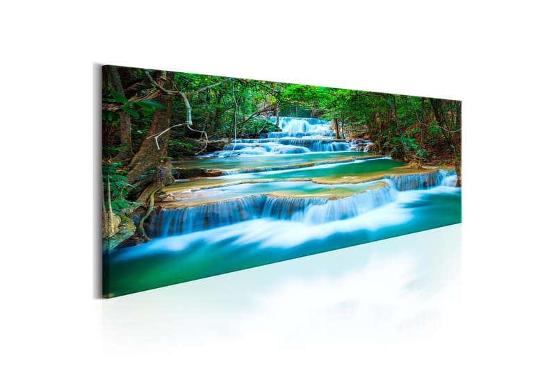 Billede Sapphire Waterfalls 120x40 - Artgeist sp. z o. o. - Boligtilbehør - Billeder & kunst - Billeder på lærred