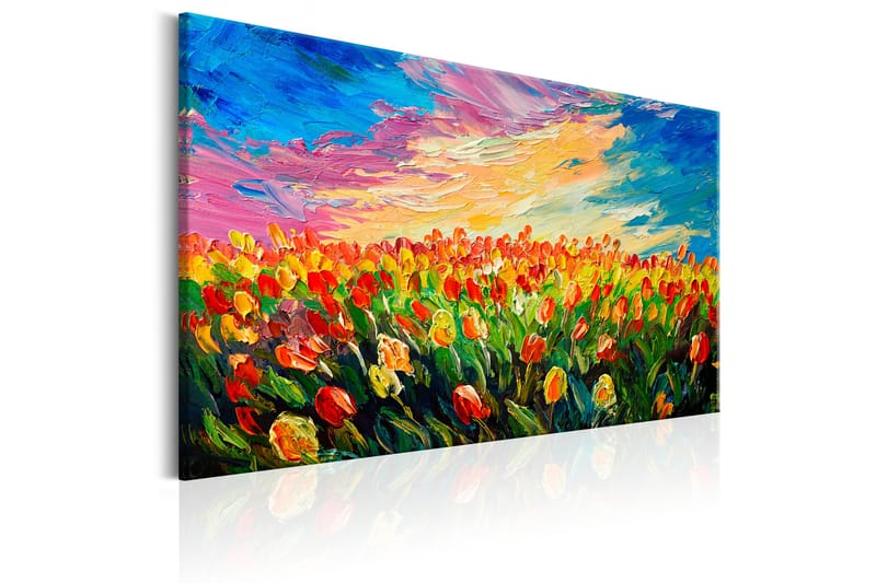 Billede Sea of Tulips 120x80 - Artgeist sp. z o. o. - Boligtilbehør - Billeder & kunst - Billeder på lærred