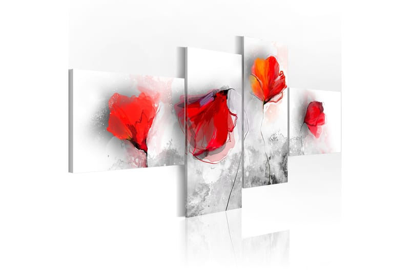 Billede Sentimental poppies 200x90 - Artgeist sp. z o. o. - Boligtilbehør - Billeder & kunst - Billeder på lærred